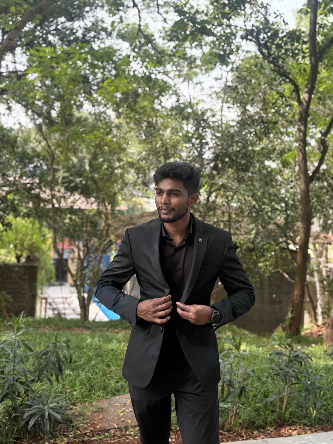 Raya outdoors during his builder journey